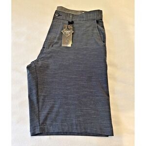 Burnside Navy Hybrid Series Land and Sea Stretch Mens Shorts Size 36 W 21 L NWT